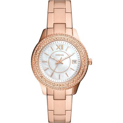 Fossil Damenuhr Edelstahl roségold Damen Image