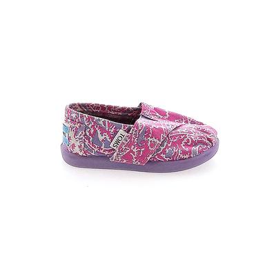 TOMS Flats: Pink Shoes - Size 4