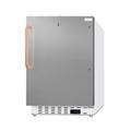 Built-in ADA compliant healthcare all-refrigerator with stainless steel door, lock, and copper handle - Summit Appliance ADA404REFSSTBC