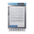 Built-in ADA compliant healthcare all-refrigerator with glass door and NIST calibrated alarm/thermometer - Summit Appliance ACR46GLCAL