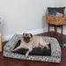 FurHaven Southwest Kilim Orthopedic Sofa Dog Bed Polyester in Gray | 6 H x 30 W x 20 D in | Wayfair 45336267