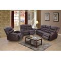 Red Barrel Studio® Fraga 3 Piece Faux Leather Reclining Living Room Set Faux Leather in Brown | 39 H x 72.5 W x 20 D in | Wayfair Living Room Sets