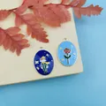 JeQue – breloques en émail petit Prince et Roses 10 pièces pendentifs en métal à fleurs pour