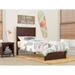 NoHo Twin Bed with Footboard in Walnut