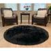 Legacy Home Faux Sheepskin Round Shag Area Rug