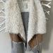 Anthropologie Jackets & Coats | Anthropologie Sweater Vest Multi Textured | Color: Cream/White | Size: Xs
