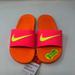 Nike Shoes | Nike Kid's / Girl's Kawa Slide Sandals Pink Size 2 Y New With Box Fast Shipping! | Color: Pink/Red | Size: 2bb