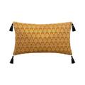 Coussin Déco Lurex Art 30x50cm Ocre