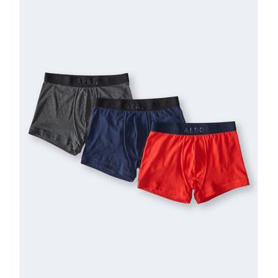 Aeropostale Mens' Knit Trunk 3-Pack - Multi-colored - Size XS - Cotton
