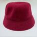 Nine West Accessories | Nine West Embellished Wool Bucket Hat, Burgundy | Color: Brown/Purple | Size: Os