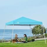 EAGLE PEAK Pop Up Canopies 10 Ft. W x 10 Ft. D Slant Leg Steel Party Tent Metal/Steel/Soft-top in Gray | 99.6 H x 120 W x 120 D in | Wayfair