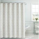 Laura Ashley Damask Single Shower Curtain Polyester/Vinyl in Gray/Pink/White | 72 H x 70 W in | Wayfair LAC014130
