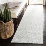 Blue/White 27 x 0.35 in Area Rug - Joss & Main Rowe Handmade Ivory/Blue Rug Viscose/Wool | 27 W x 0.35 D in | Wayfair