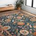 Blue/Brown 42 x 0.5 in Area Rug - Birch Lane™ Elmsford Oriental Hand Hooked Wool Area Rug Wool | 42 W x 0.5 D in | Wayfair