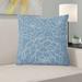 Lark Manor™ Gorrell Outdoor Square Pillow Cover & Insert Polyester/Polyfill blend in Blue | 16 H x 16 W x 3 D in | Wayfair