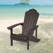 Rosecliff Heights Harborcreek Adirondack Chair Plastic/Resin in Brown | 36.6 H x 29.1 W x 33.9 D in | Wayfair 5DC491626B014F678C4783B23D03ECCD