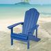 Rosecliff Heights Harborcreek Adirondack Chair Plastic/Resin in Blue | 36.6 H x 29.1 W x 33.9 D in | Wayfair A48534B13AB94D14B26ECB5A13DDD402