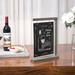 Loon Peak® Wood Tabletop Chalkboard Sign Stand in Black | 14 H x 10.4 W x 2.4 D in | Wayfair 00698F7D283A4F53B0900BAF25305D1C