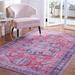 Blue/Navy 108 x 0.2 in Area Rug - Mistana™ Cowhill Oriental Navy/Pink Area Rug Chenille/Cotton | 108 W x 0.2 D in | Wayfair