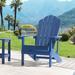 Rosecliff Heights Harietta Patio Adirondack Chair Chair Outdoor Lawn & Garden Chair Plastic/Resin in Blue | 36.6 H x 29.1 W x 33.9 D in | Wayfair