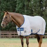 SmartPak Classic Fly Sheet - 69 - Silver w/ Navy Trim - Smartpak