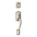 Schlage Camelot Exterior Portion Handleset w/ Single Cylinder Deadbolt (Interior Portion Sold Separately) in Gray | Wayfair F58CAM619