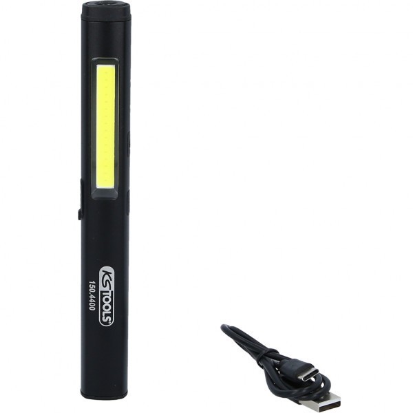 KS TOOLS LED COB Stripe Inspektionslampe 350 Lumen mit UV-Spot und Laserpointer Handleuchte 150.4400 Image