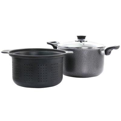 Oster Clairborne 3 Piece Aluminum Nonstick Pasta Pot with Lid