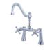 Restoration 7 in. Center Deck Mount Clawfoot Tub Faucet
