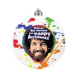 Bob Ross Happy Accidents Ball Ornament