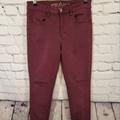 American Eagle Outfitters Jeans | American Eagle Outfitters Burgundy Jeggings | Color: Purple/Brown | Size: 6