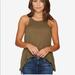 Free People Tops | Free People Long Beach Tank Army Green | Color: Green | Size: S