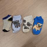 Disney Accessories | 4 Pack Toddler Puppy Dog Pals Socks | Color: Blue/Gray | Size: Osb
