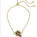 Coach Jewelry | Coach Garden Party Crystal Tea Rose Slider Bracelet | Color: Gold | Size: Os