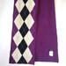 J. Crew Accessories | J. Crew Knit Scarf Purple Black White Gray | Color: Black/Purple | Size: 56"X7"