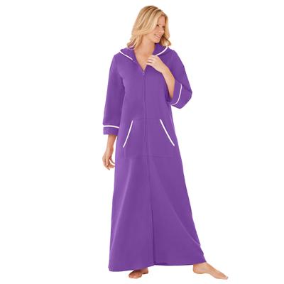 Plus Size Women's Long French Terry Robe by Dreams...