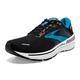 Brooks Men's Adrenaline Gts 22 Running Shoe, Nero Blu Arancione, 11 UK