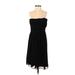 White House Black Market Casual Dress - Party: Black Solid Dresses - Used - Size 2