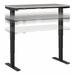 Move 40 Series by Bush Business Furniture 48W x 24D Electric Height Adjustable Standing Desk in Platinum Gray with Black Base - Bush Business Furniture M4S4824PGBK
