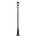 Lark Manor™ Alekh 1 -Light 118" H Hardwired Lamp Post (Full) Metal in Black | 118 H x 13 W x 10 D in | Wayfair 82E9C385F8D04843A78A84C880596987