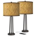 Giclee Glow Susan 25 1/2" Golden Versailles Bronze USB Lamps Set of 2