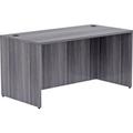 "Lorell Desk Shell, Rectangular, 66 x 30 x 29.5, Weathered Charcoal, LLR69547 | by CleanltSupply.com"