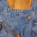 Carhartt Jeans | Carharrt Relaxed Fit Denim Cargo Jeans Size 38 X 32 | Color: Blue | Size: 38