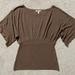 Anthropologie Tops | Anthropologie Bordeaux Brown Sweater Top - Small | Color: Brown | Size: S