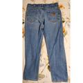 Carhartt Jeans | Carhartt Denim Distressed Blue Jeans Men's 38x32 B180 Dst Traditional Fit | Color: Blue | Size: 38
