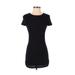 Forever 21 Casual Dress - Bodycon: Black Solid Dresses - Women's Size Small