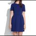 Madewell Dresses | Madewell “Gallerist” Navy And Black Striped Ponte Dress | Color: Black/Blue | Size: 0