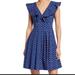 Kate Spade Dresses | Kate Spade Geo Dot Poplin Dress Size 2 New | Color: Blue | Size: 2