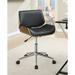 Corrigan Studio® Clendenin Task Chair Wood/Upholstered in Gray/Brown | 29 H x 22.5 W x 23.5 D in | Wayfair 7BBB1F50D48E4FC2BEA3033C80415278