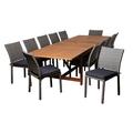 Lark Manor™ Anautica 13 Piece Outdoor Dining Set w/ Cushions Wood in Gray | Wayfair CC214F4D97D54DF19A2CE51715C39E54